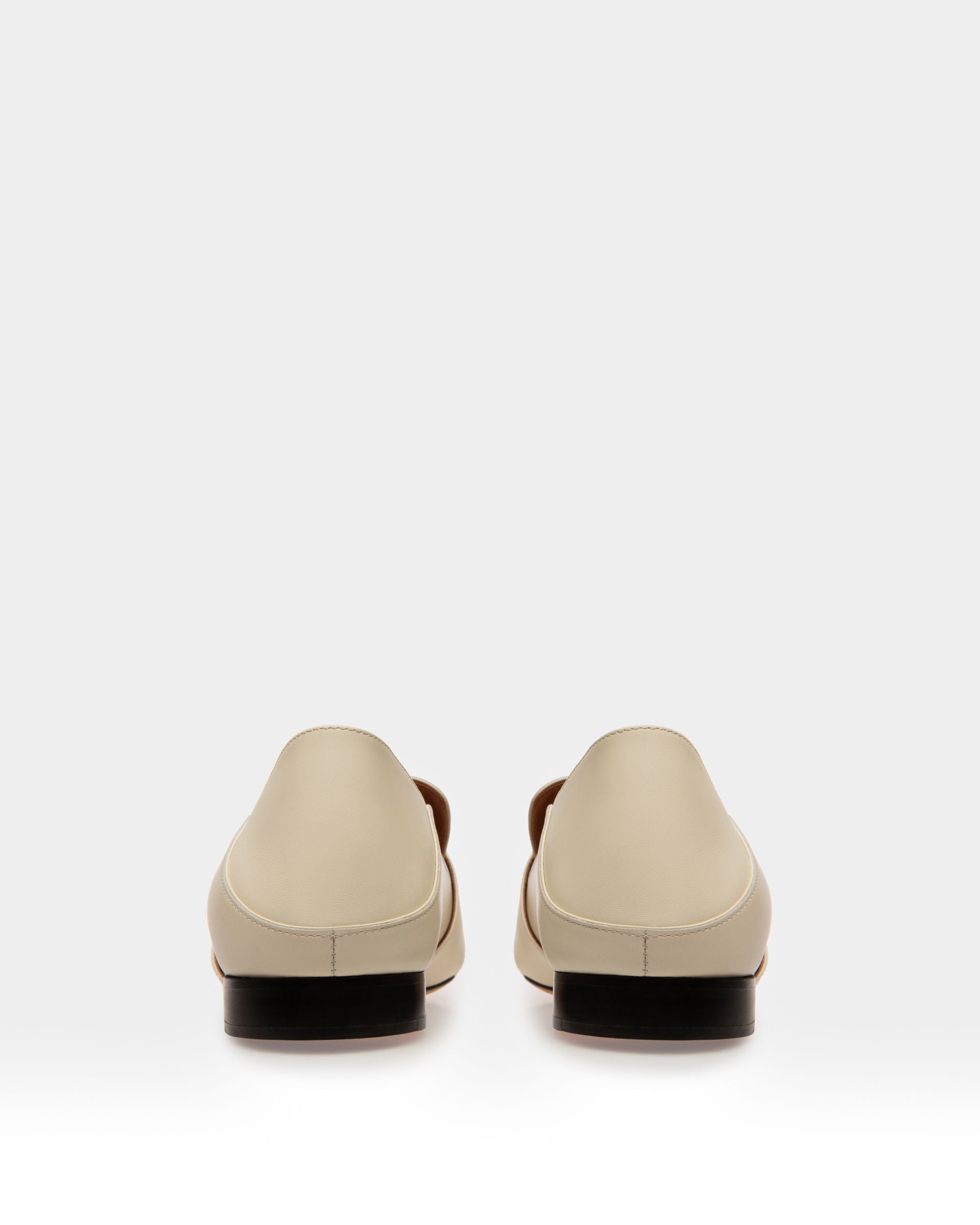 Janelle Women's Leather Slipper In Bone - Image 3