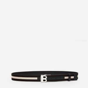 Reversible And Adjustable Belt in Black Leather