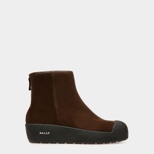 Guard Leather Snow Boots In Brown