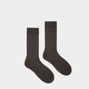 Cotton Mix Socks In Grey