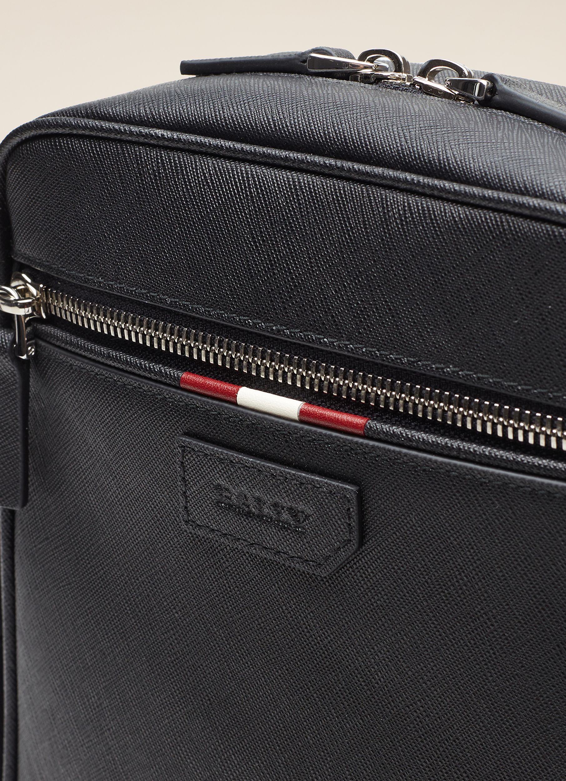 Men's Black Casual Crossbody Bag - Image 4