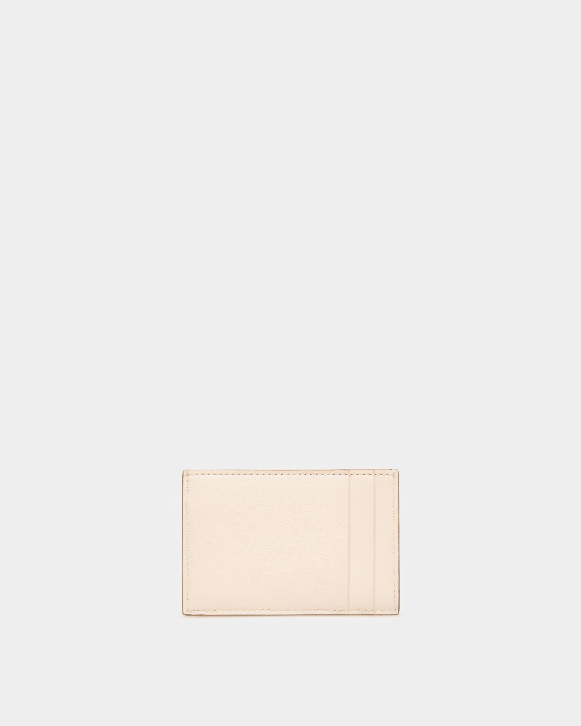 Belky Leather Card Holder In Bone - Image 2