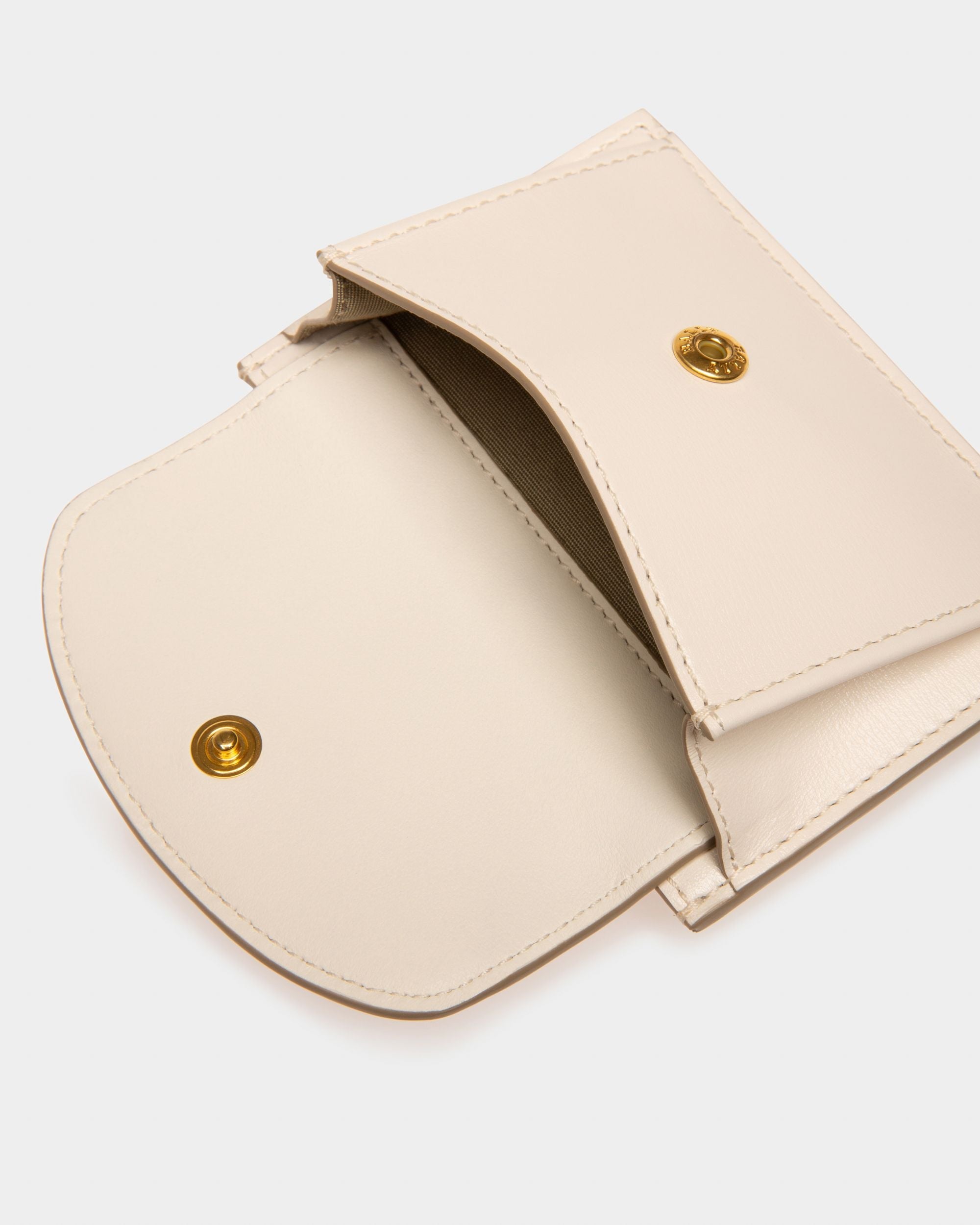Belky Leather Card Holder In Bone - Image 4