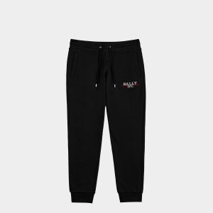 Sweatpants in Black Knit Cotton