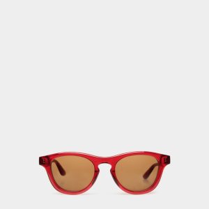 Dieter Sunglasses In Red Acetate