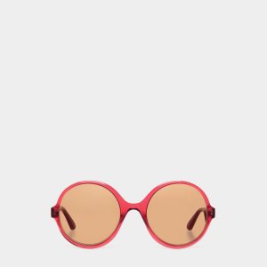 Ursula Sunglasses In Red Acetate