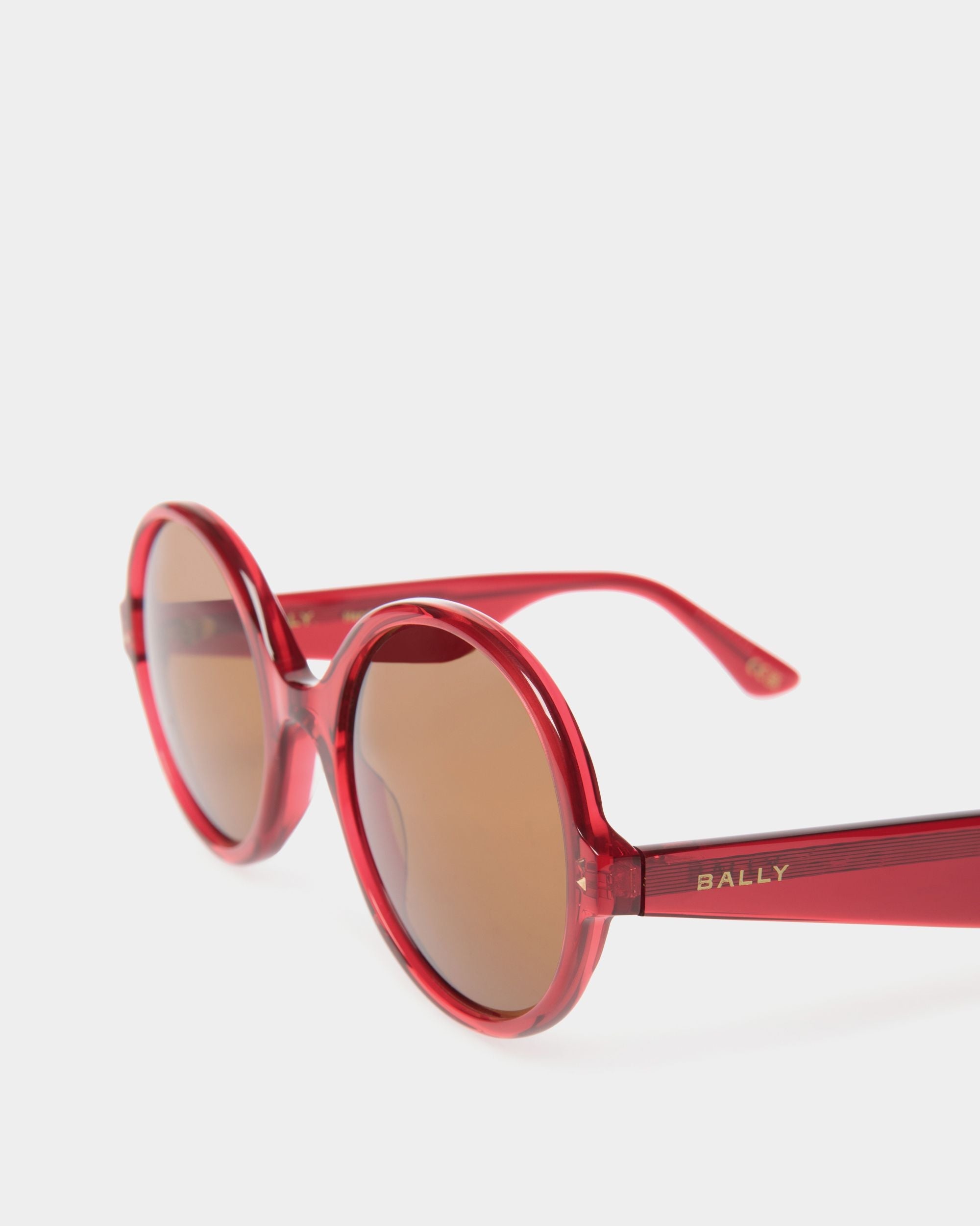 Ursula Sunglasses In Red Acetate - Image 4