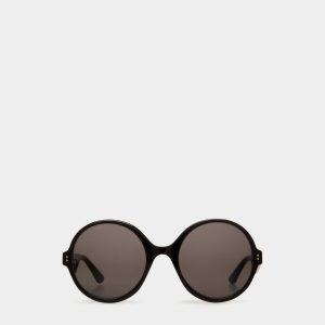 Ursula Sunglasses In Black Acetate
