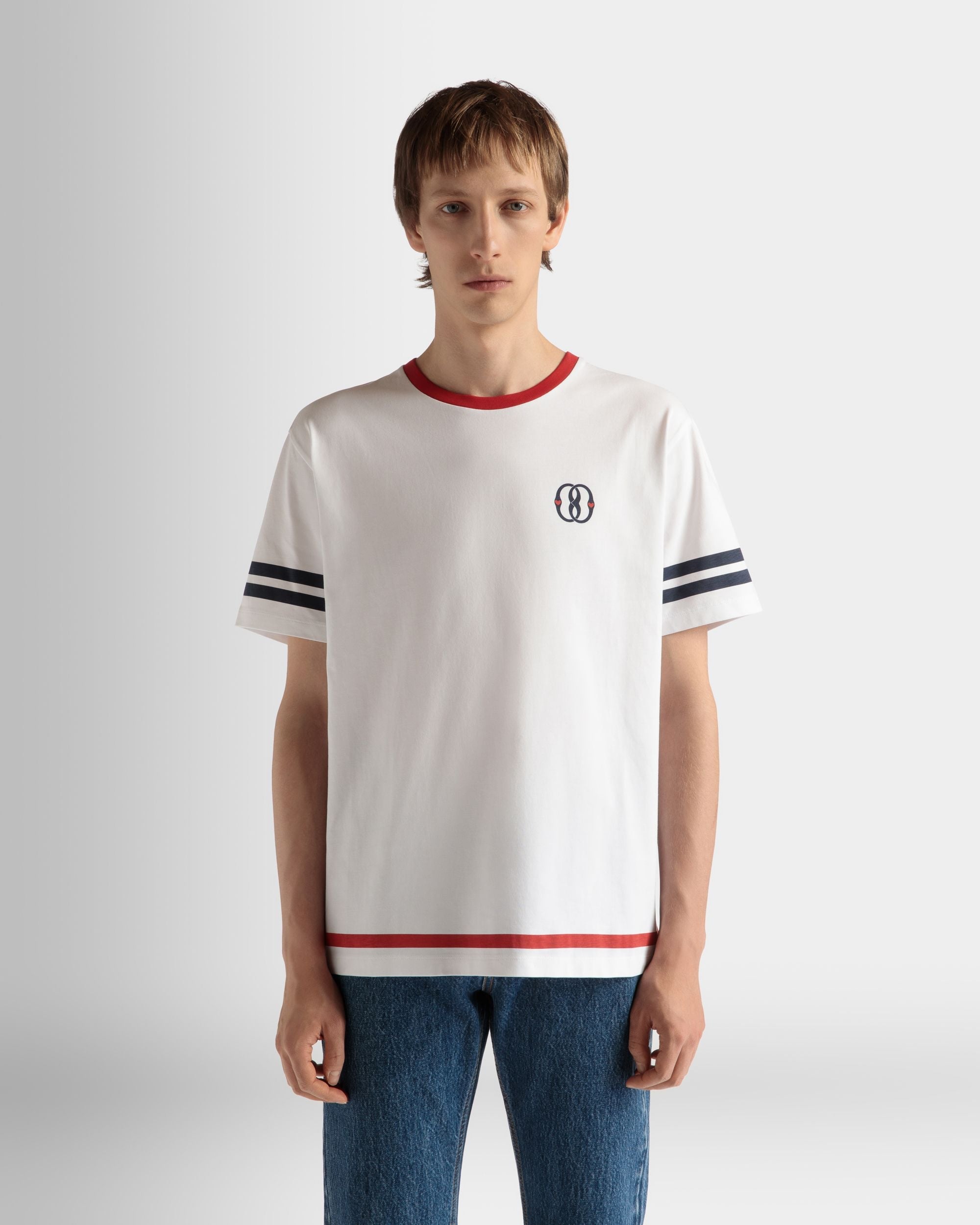 520 T-Shirt In White Cotton - Image 3