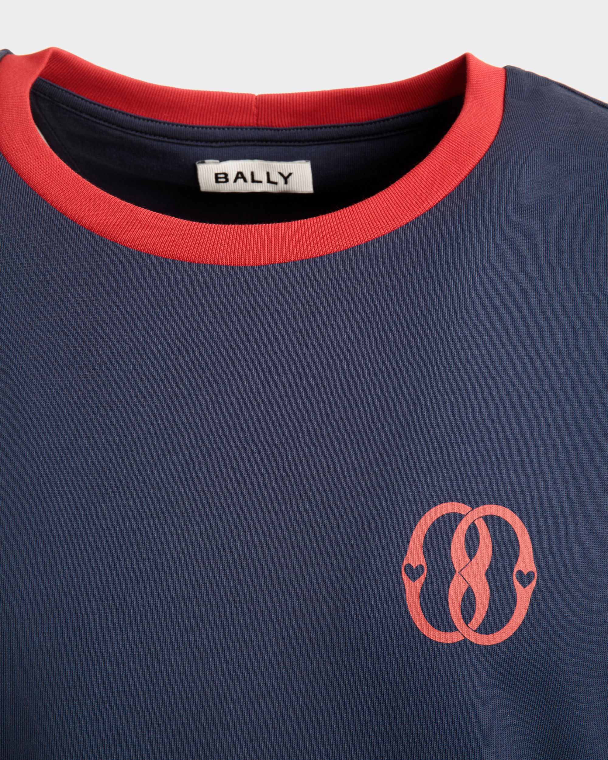 520 T-Shirt In Navy Blue Cotton - Image 6