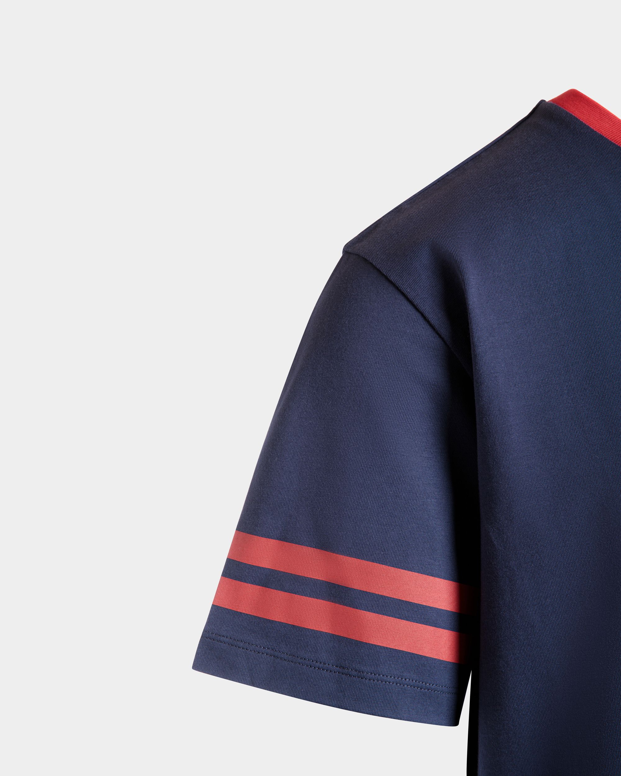 520 T-Shirt In Navy Blue Cotton - Image 7