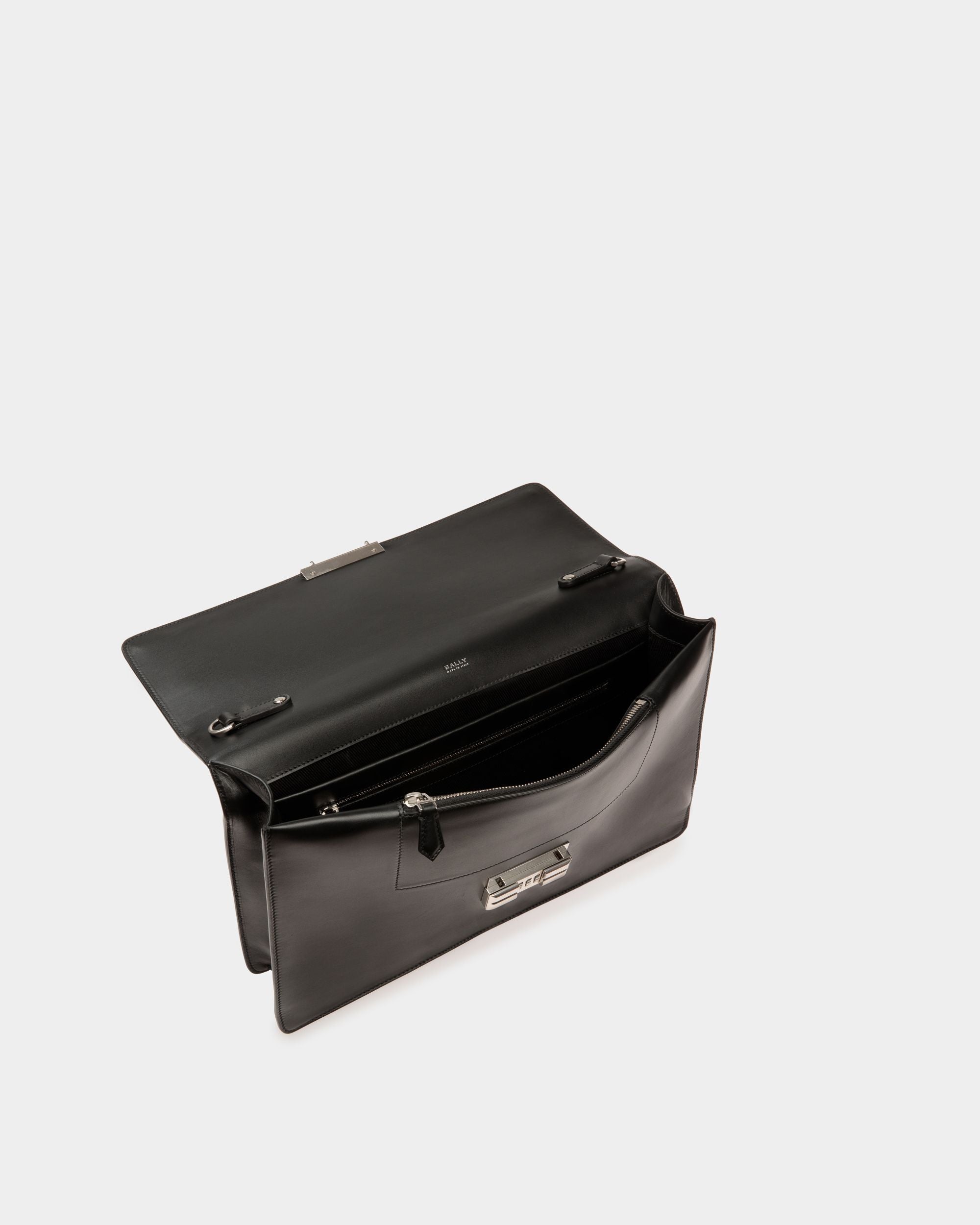 Busy Bally Briefcase in Black Leather - Image 4