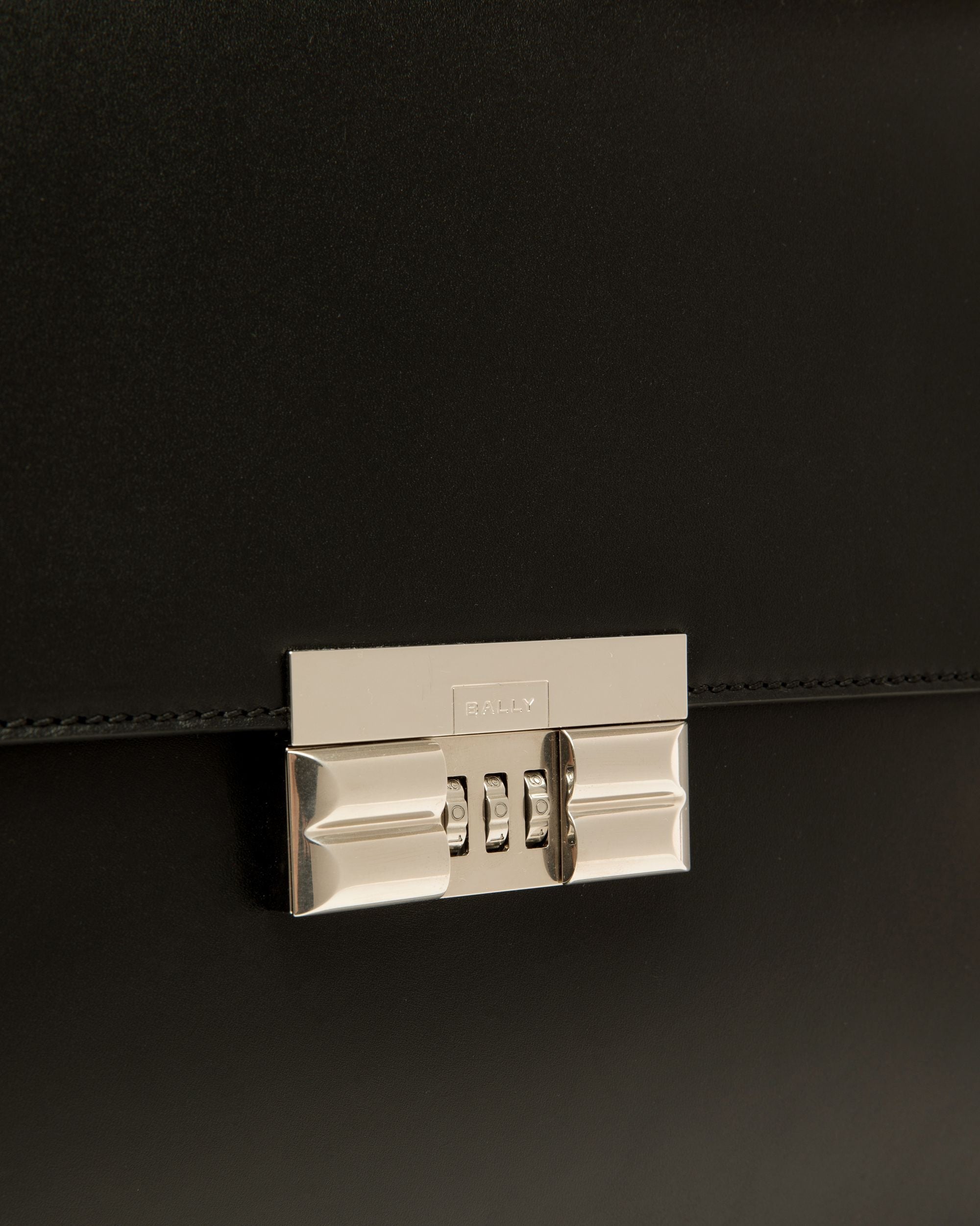 Busy Bally Briefcase in Black Leather - Image 5