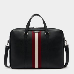 Code Briefcase in Black Leather