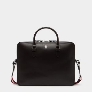 Ray Briefcase in Chocolate Leather