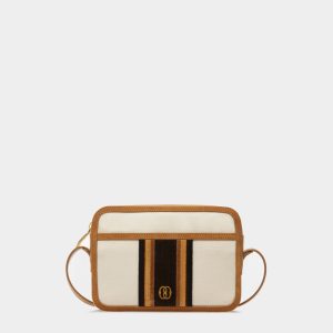 Gare Crossbody Bag In Natural And Desert Fabric