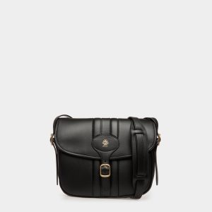 Beckett Crossbody Bag in Black Leather