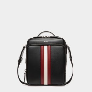 Mythos Crossbody Bag In Black Recycled Leather