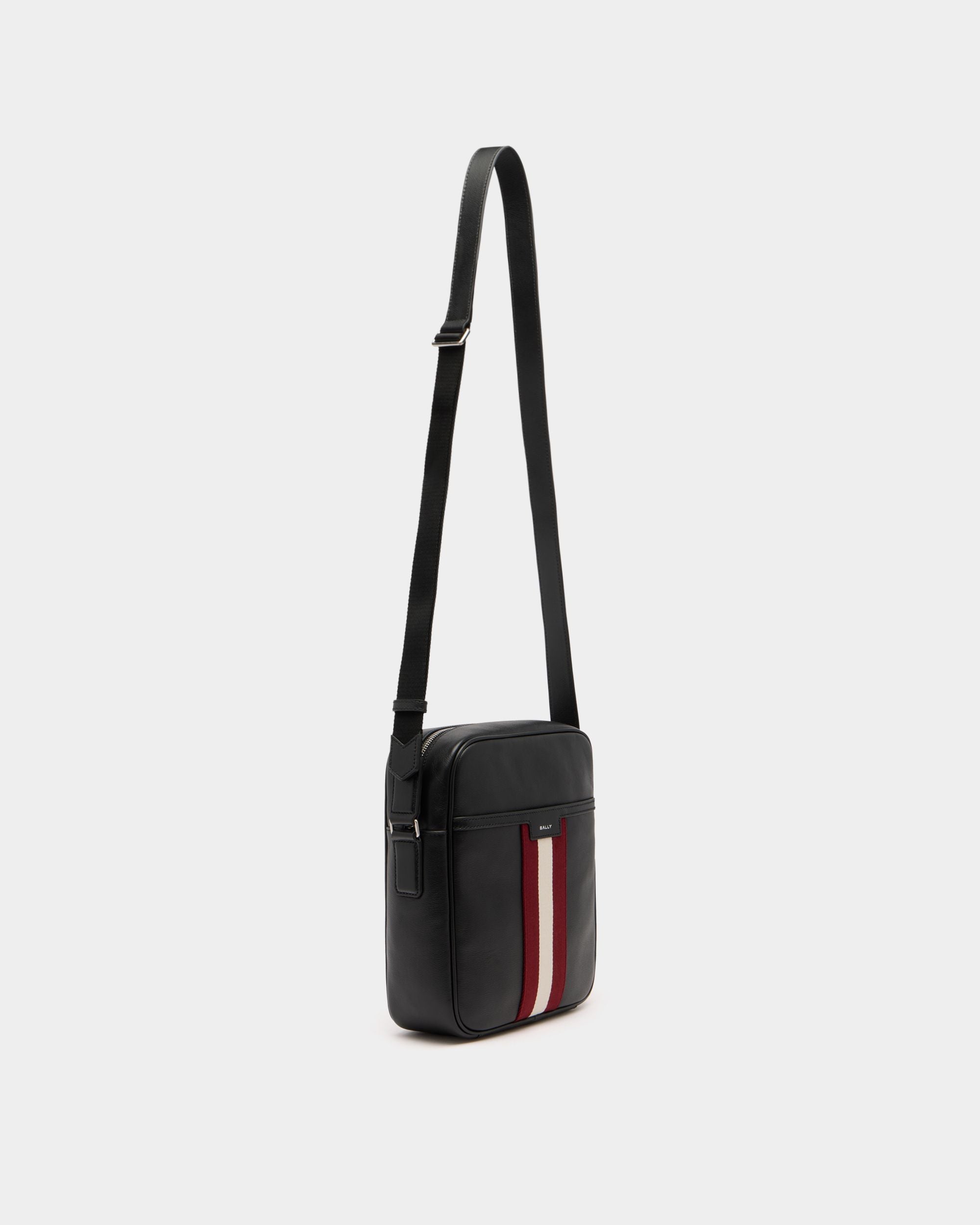 Code Crossbody Bag in Black Leather - Image 4