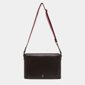 Ray Crossbody Bag in Chocolate Leather