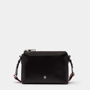 Ray Crossbody Bag in Chocolate Leather