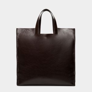 Easy Bally Tote in Ebano Leather