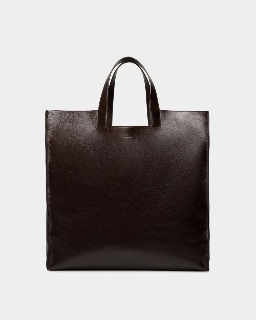 Easy Bally Tote in Ebano Leather