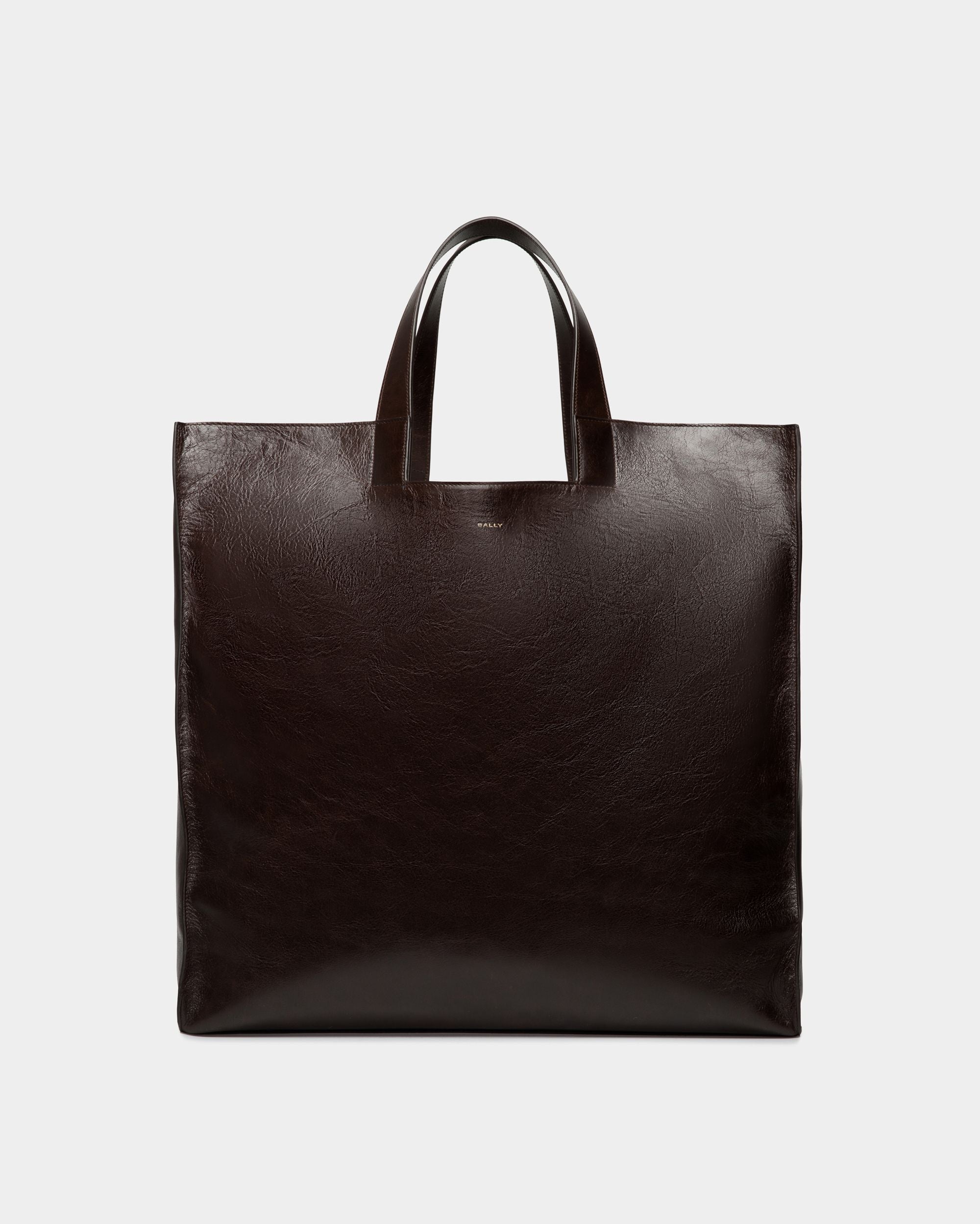 Easy Bally Tote in Ebano Leather