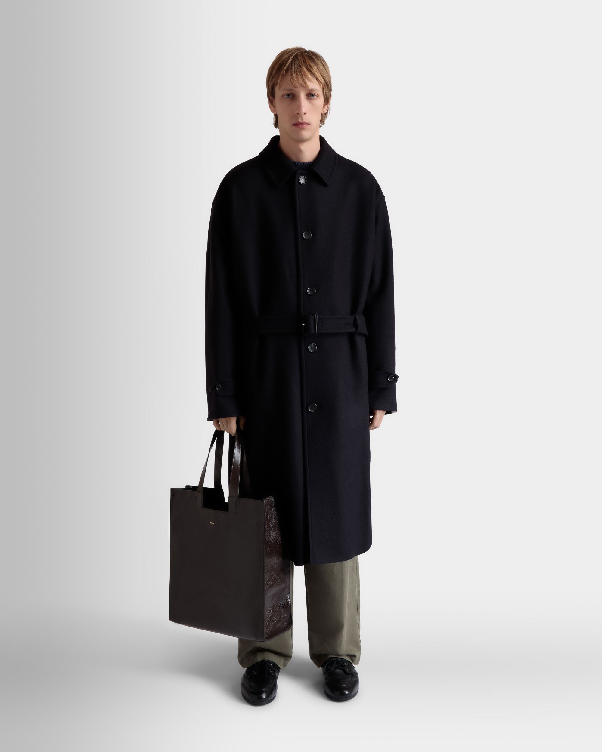 Easy Bally Tote in Ebano Leather - Image 2