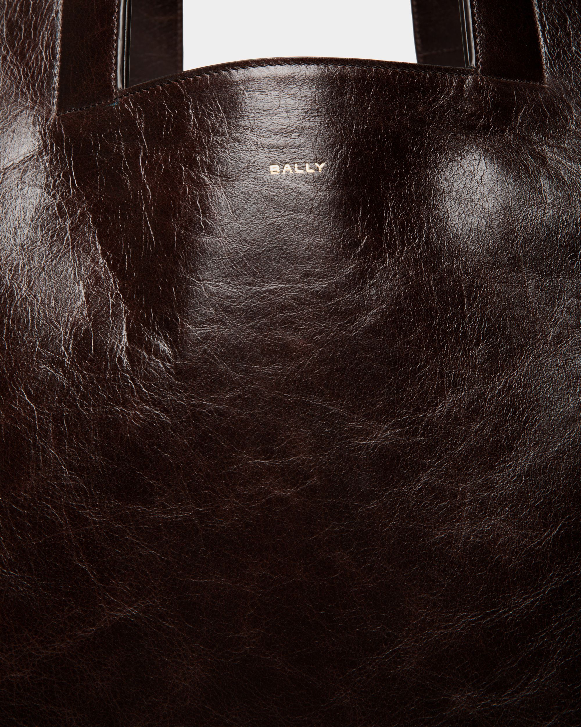 Easy Bally Tote in Ebano Leather - Image 5