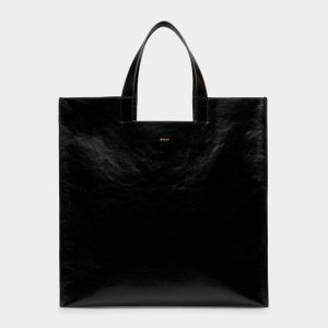 Easy Bally Tote in Black Leather