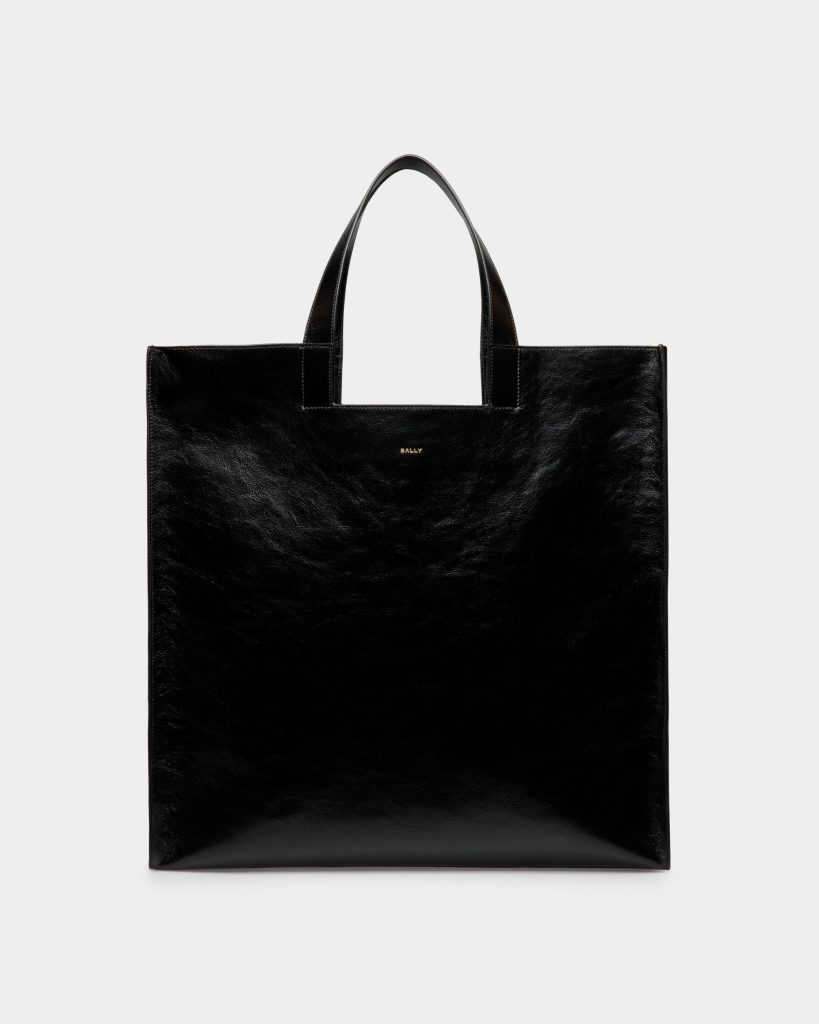 Easy Bally Tote in Black Leather