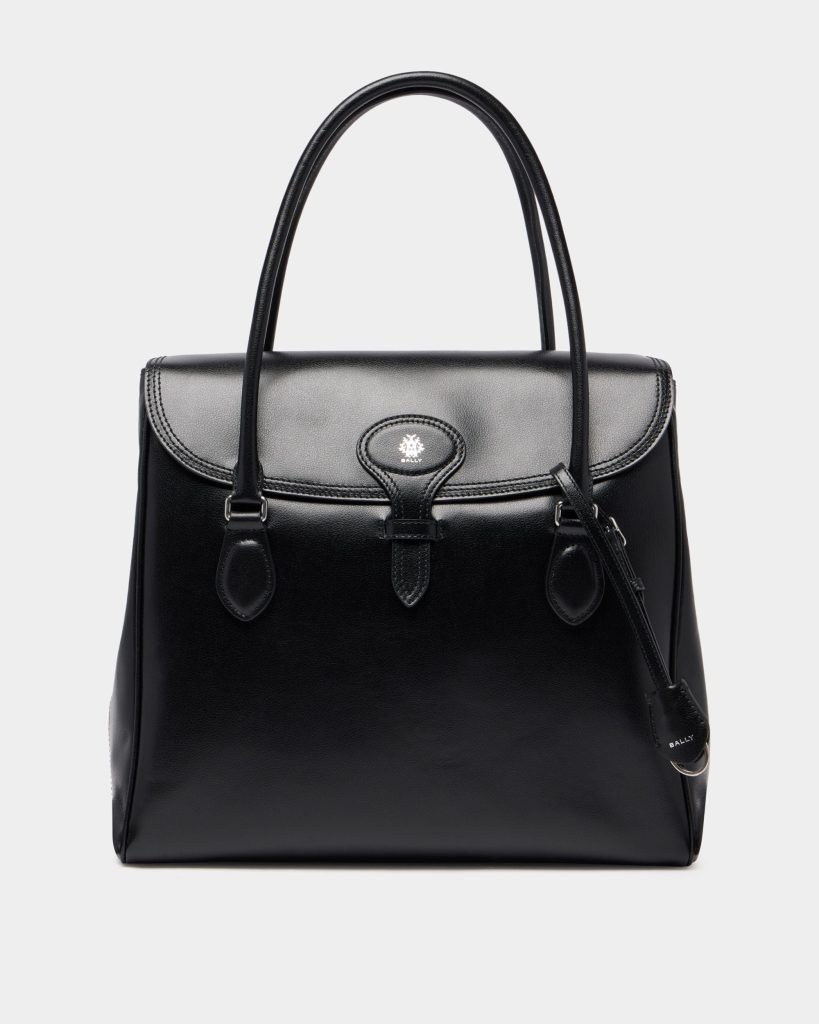 Beckett Tote in Black Leather