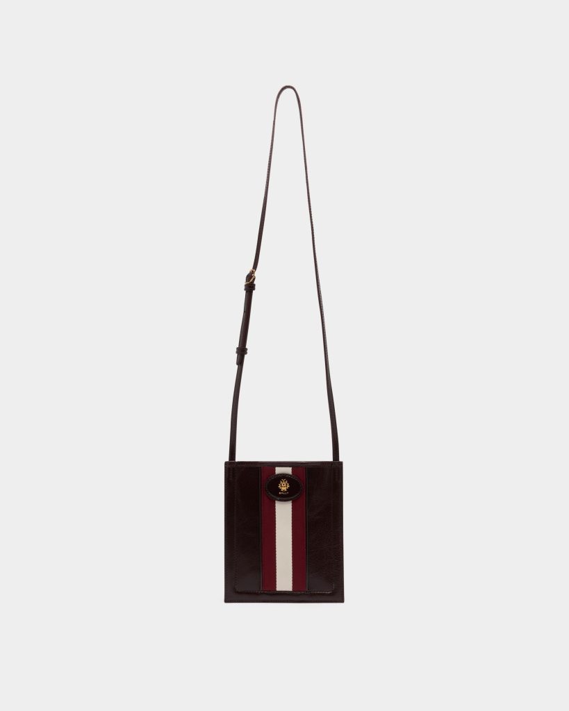 Beckett Crossbody Bag in Deep Burgundy Leather