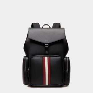 Mythos Backpack in Black Recycled Leather
