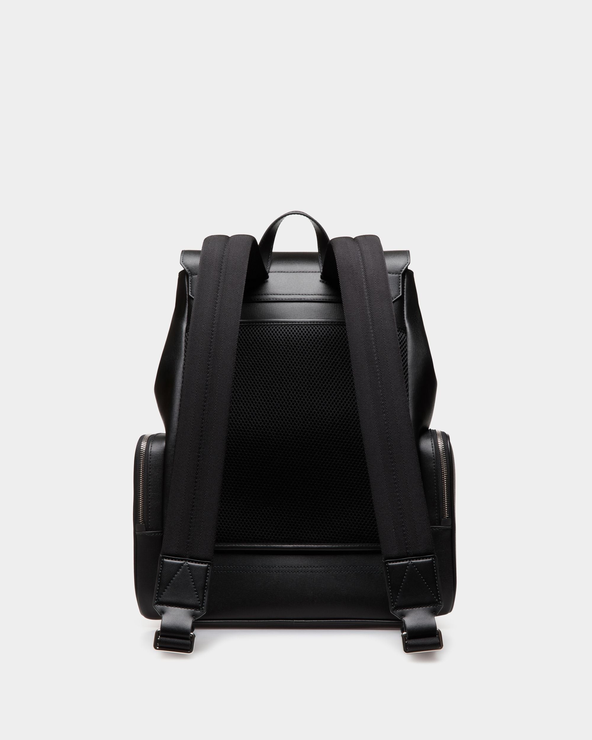 Mythos Backpack in Black Recycled Leather - Image 3