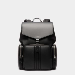 Mythos Backpack In Black Recycled Leather