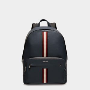 Backpack in Blue Leather