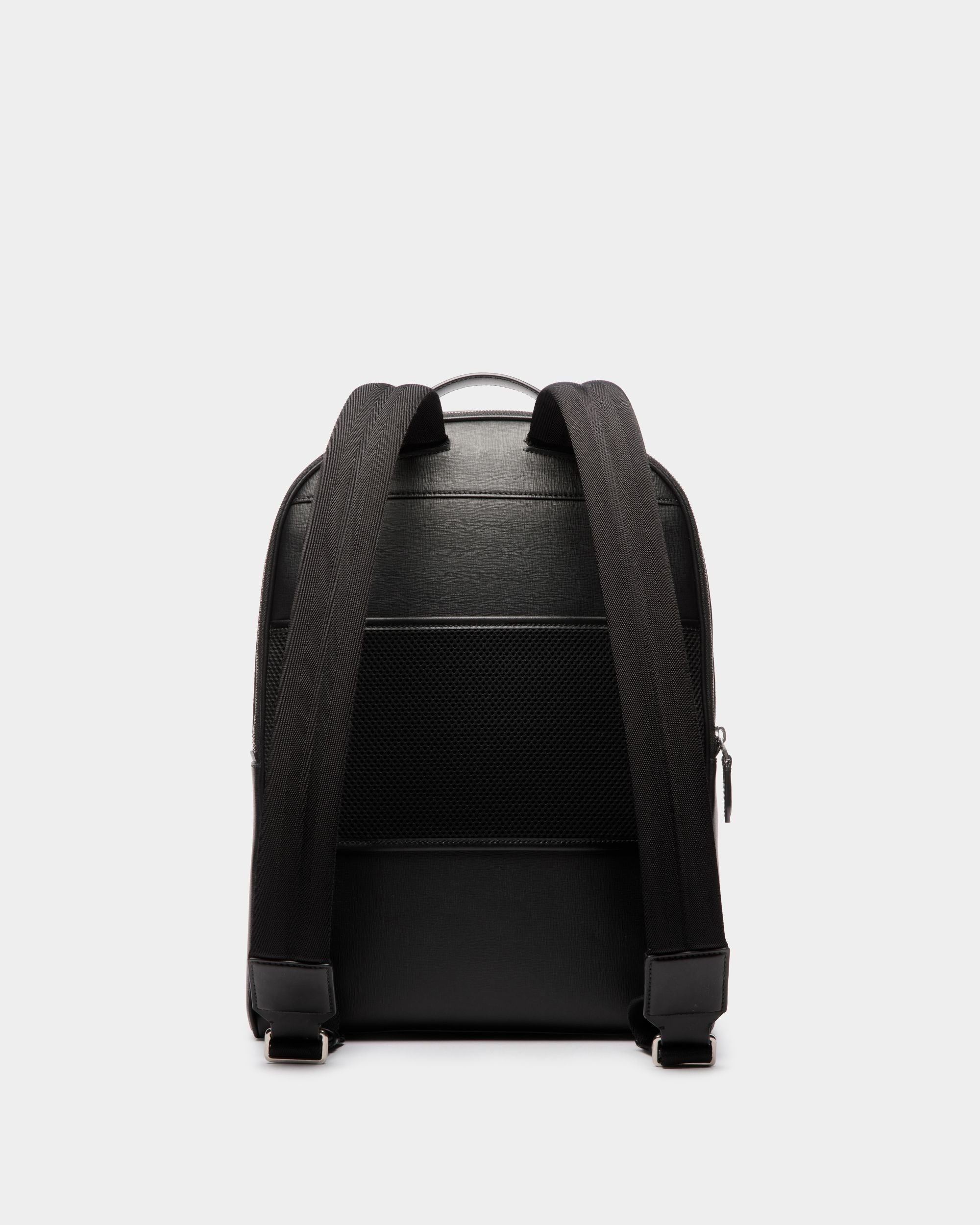 Mythos Backpack In Black Recycled Leather - Image 3
