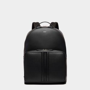 Mythos Backpack In Black Recycled Leather