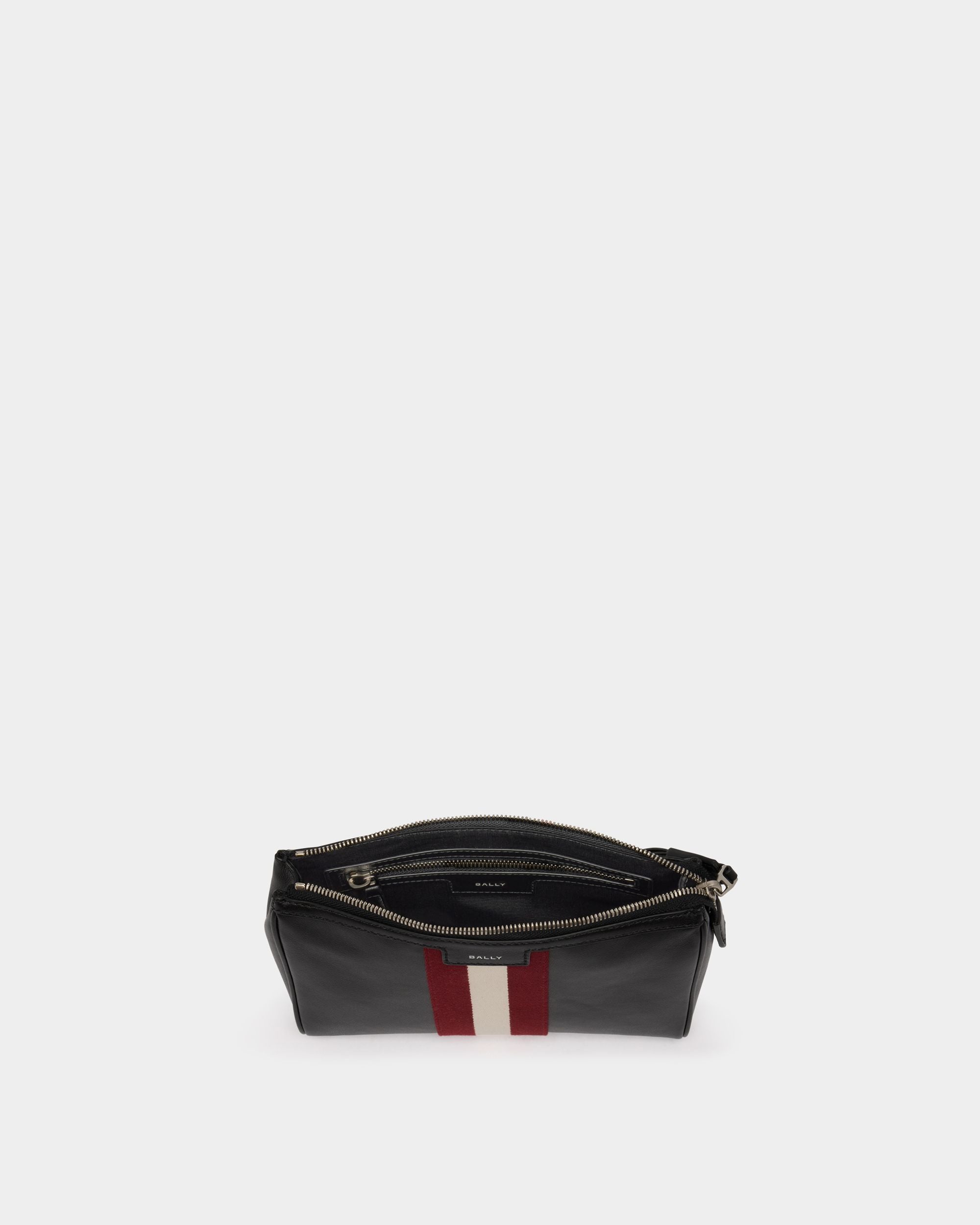 Code Clutch in Black Leather - Image 4