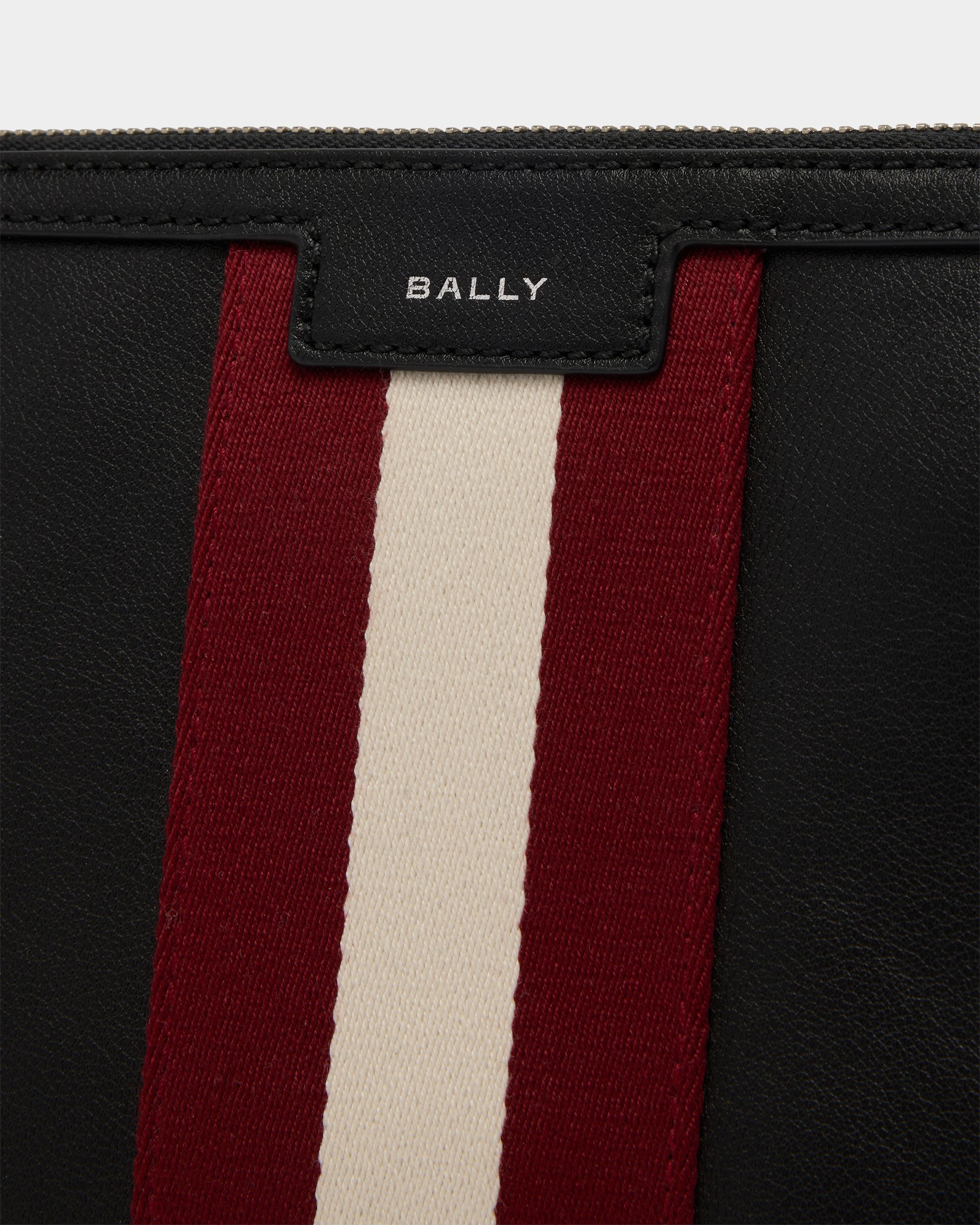 Code Clutch in Black Leather - Image 5