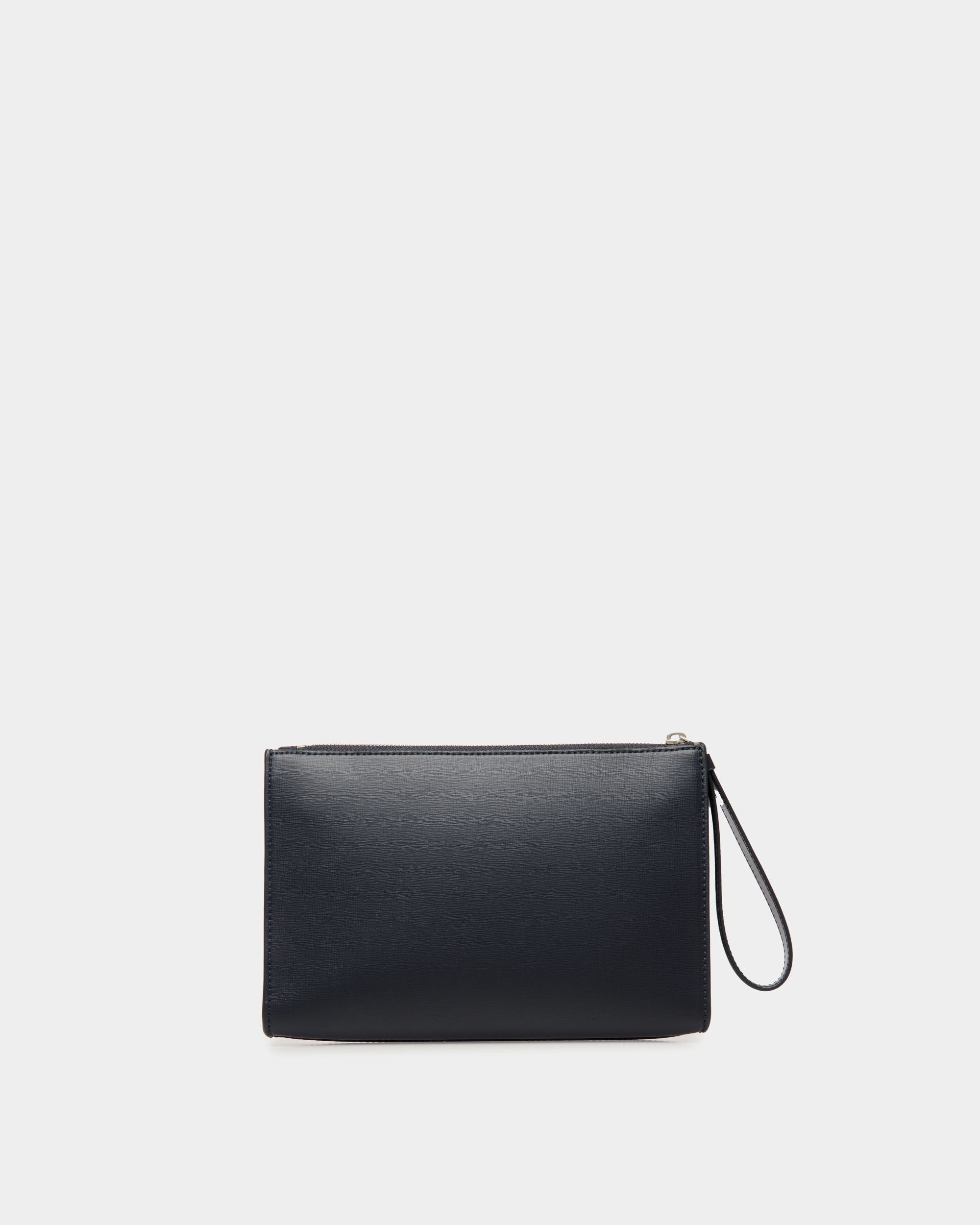Mythos Pouch in Navy Blue Recycled Leather - Image 2
