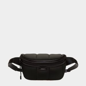 Mountain Belt Bag In Black Neoprene