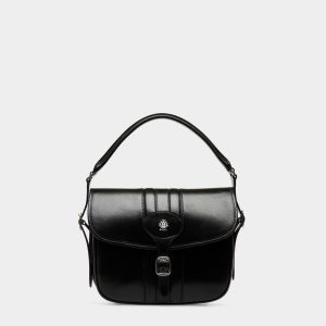 Beckett Crossbody Bag In Black Leather