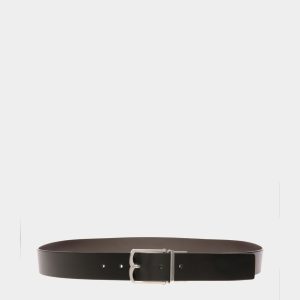 Dress Belt In Black Leather