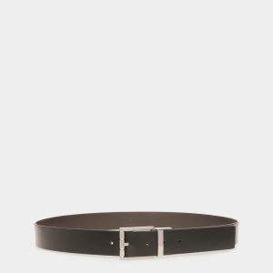 Dress Belt In Black Leather