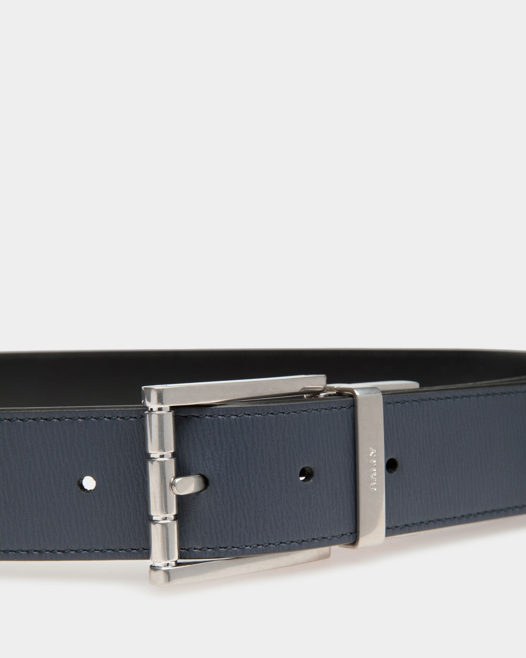 Dress Belt In Midnight Leather - Image 3