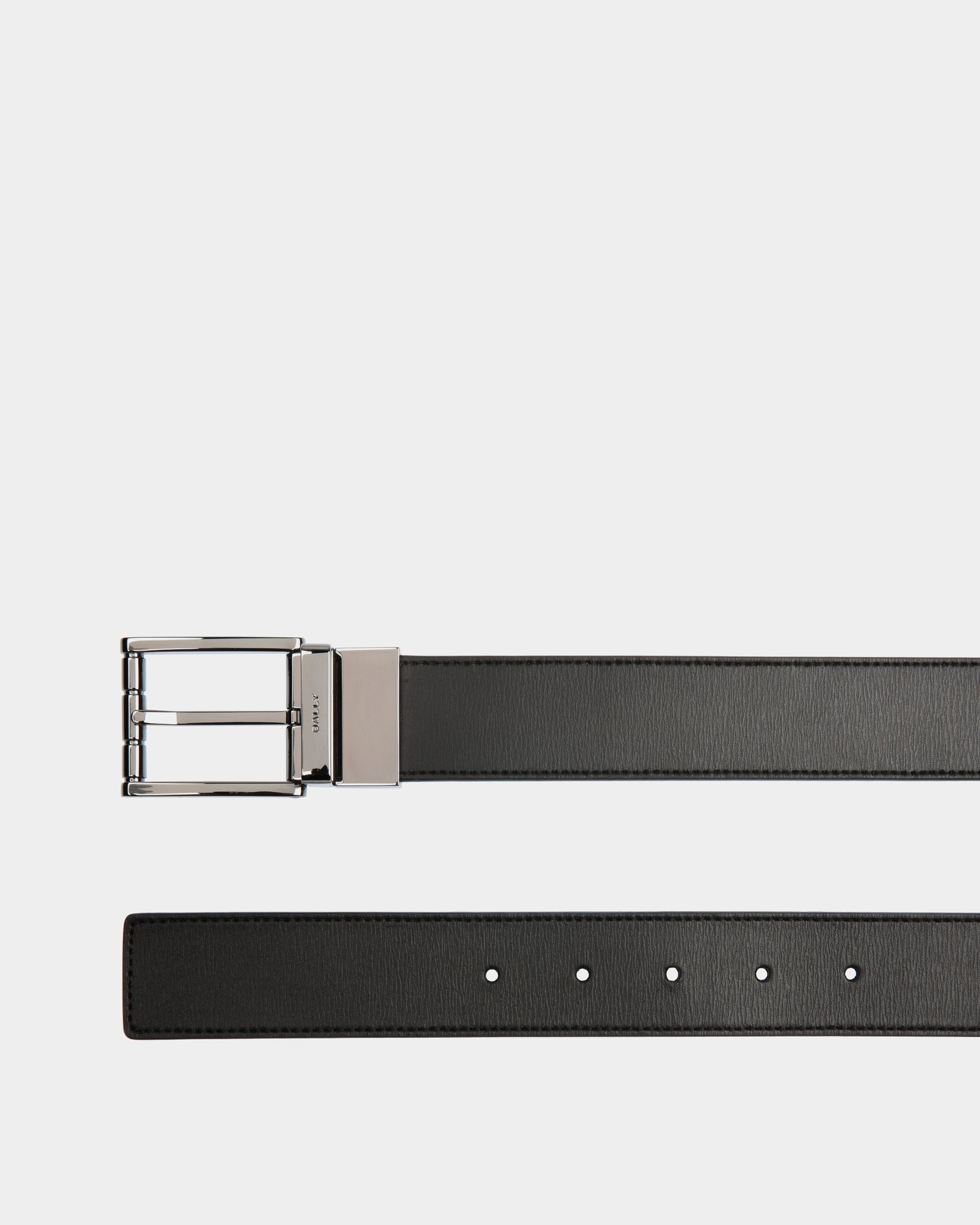 Astory 35mm Reversible And Adjustable Belt In Black Leather - Image 2