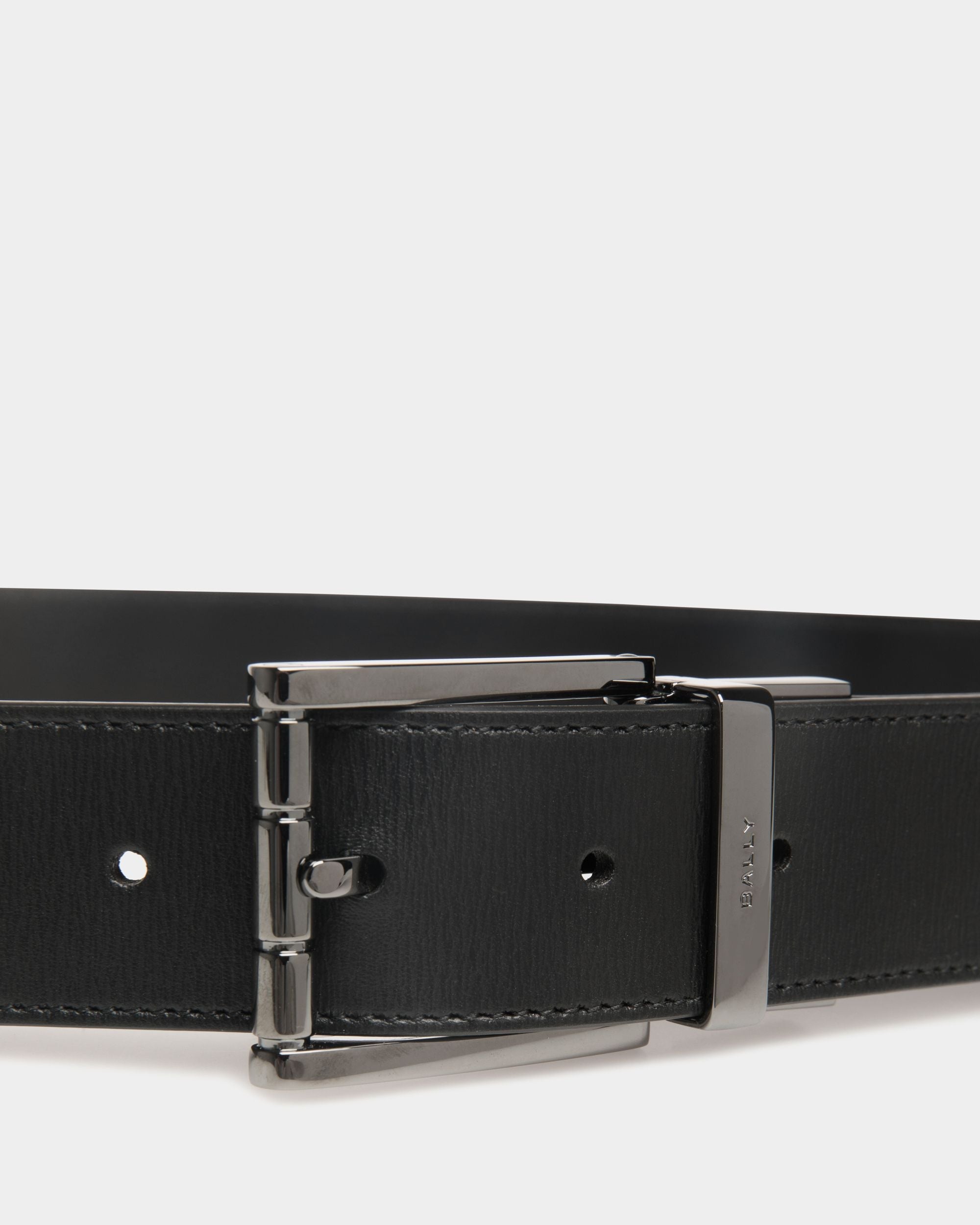 Astory 35mm Reversible And Adjustable Belt In Black Leather - Image 4